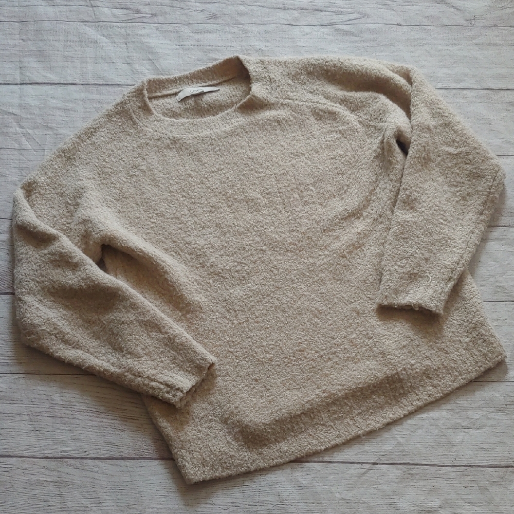 Cream Crew Neck Sweater‎